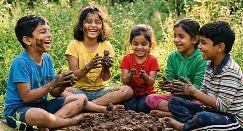 _Mud play and hands-on sensory experiences