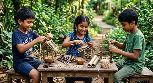 Nature craft - bird feeders
