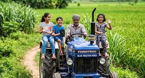 _Ploughing the land with Tractor